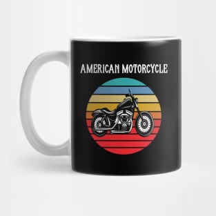 Motorcycle Vintage Sunset Mug